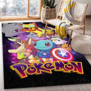 Avengers Pokemon Rug – Custom Size And Printing