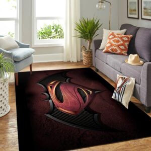 Batman & Superman Area Rugs Dc Movies Bedroom Cute