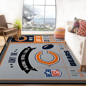 Chicago Bears Bedroom Rug – Custom Size And Printing
