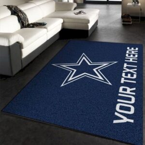 Customizable Dallas Cowboys Personalized Accent Rug Nfl Area Rug