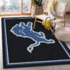 Detroit Lions Football Nfl 22 Area Rug And