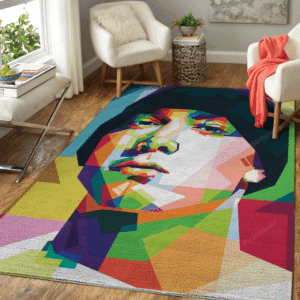 Eminem Pop Art Wpap Music Art For Fans Area Rug Regtangle