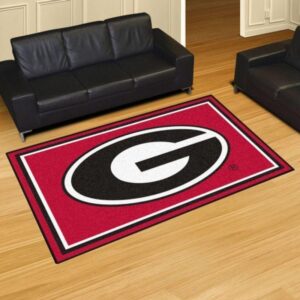 Georgia Bulldogs Area Rug Football Team Logo V5584