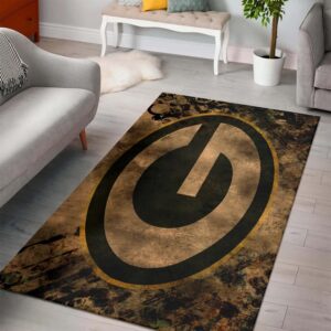 Green Bay Packers Area Rug Nfl Football Team Logo V1499