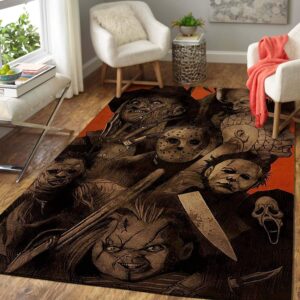 Horror Squad For Halloween Area Rug beautyus Rb7A8E7E3116