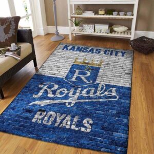 Kansas City Royals Mlb Baseball Area Rug Baseball V8377