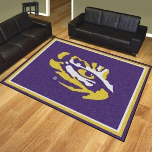 Lsu Tigers Area Rug Football Team Logo V6677
