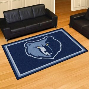 Memphis Grizzlies Area Rug Nba Basketball Team Logo V4602