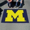 Michigan Wolverines Area Rug Football Team Logo V8319