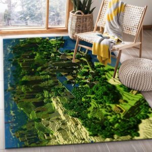 Minecraft 18 Area Rug And