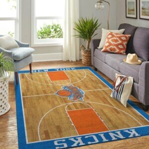 New York Knicks Area Rug Nba Basketball Team Logo Regtangle V2166
