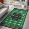 Notre Dame Fighting Irish Field Area Rug Football