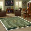 Oregon Ducks Field Area Rug Football Team Logo Regtangle V11100