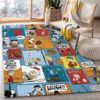 Snoopy Cartoon Movies Area Rug And