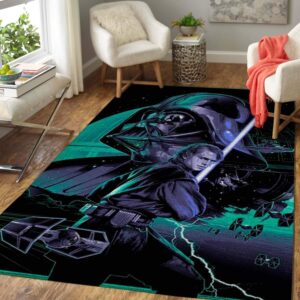 Star Wars Fans Darth Vader Area Rug Anakin Skywalker Movie beautyus