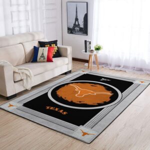 Texas Longhorns Ncaa Area Rugs Team Logo