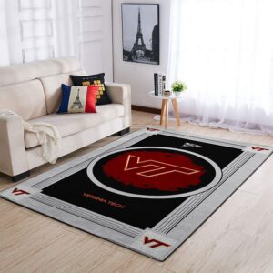 Virginia Tech Hokies Ncaa Area Rugs Team Logo