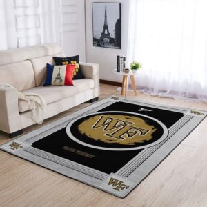 Wake Forest Demon Deacons Ncaa Area Rugs Team Logo