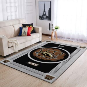 Western Michigan Broncos Ncaa Area Rugs Team Logo